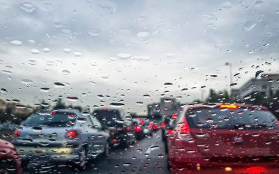 Angst vorm Autofahren, Autobahn im Regen